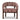 Sorello Walnut Armchair - Burgundy Stripe