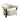 Estoria Dark Brown Armchair - Soft Beige