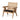 Castro Rattan Armchair - Distress Natural and Black Seat