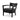 Wendell PU Armchair - Full Black