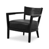 Wendell PU Armchair - Full Black