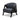Freddie Fabric Armchair - Dark Grey Fleck - Black Oak
