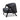 Freddie Fabric Armchair - Dark Grey Fleck - Black Oak