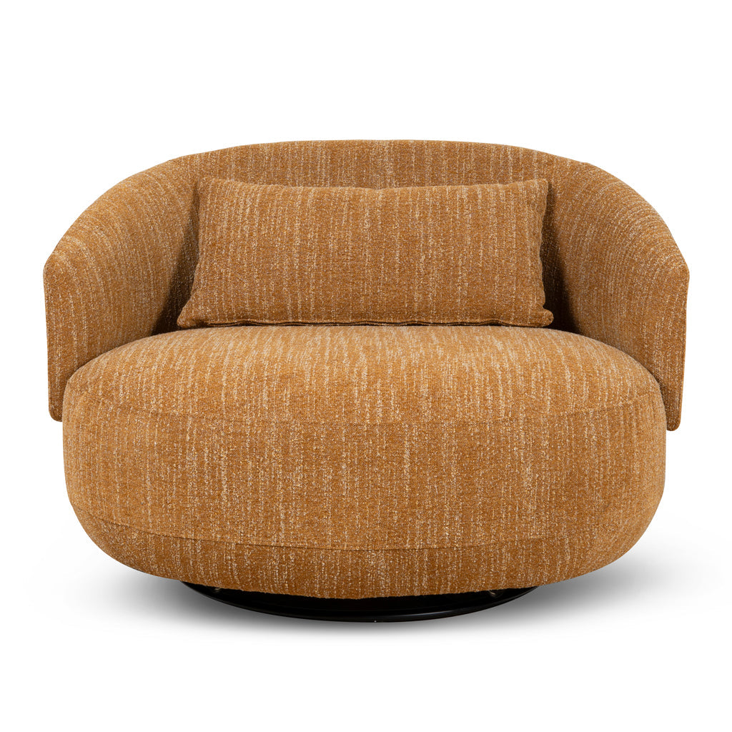 Janis Swivel Armchair - Ginger Brown