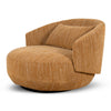 Janis Swivel Armchair - Ginger Brown
