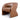 Renata Armchair - Caramel Brown Leather