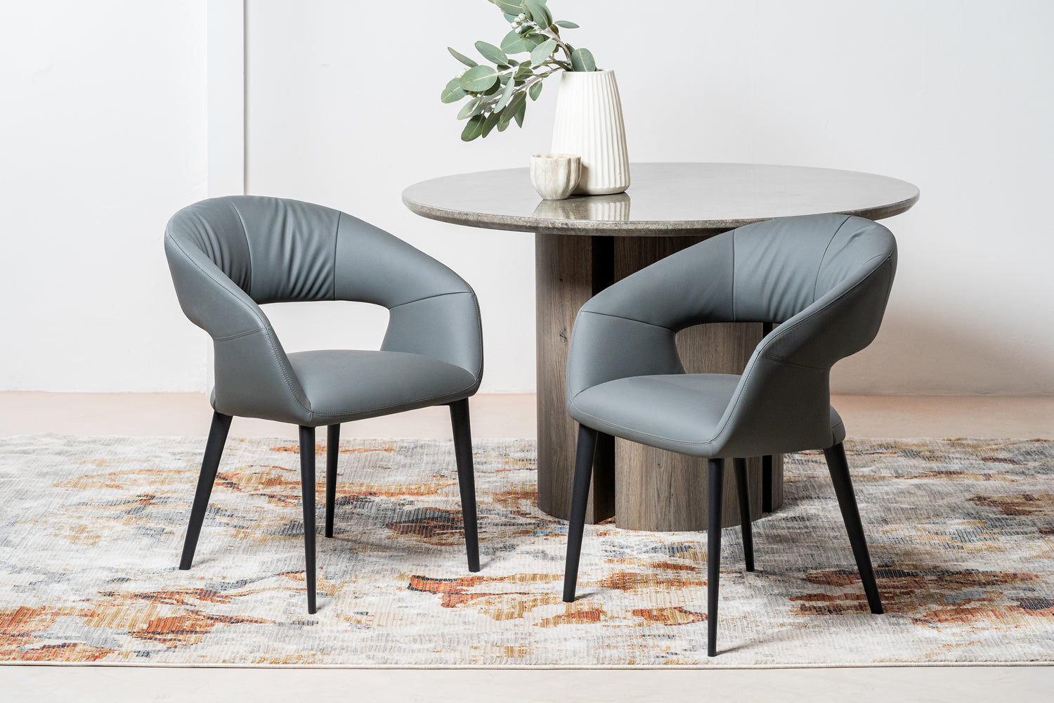 London Dining Chair - Charcoal (Set of 2)