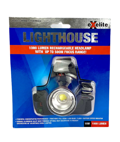 Torch Head LED 4 Super Bright 15W 1000 Lm
