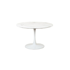 Lyra Dining Table Marble Effect White Sevella