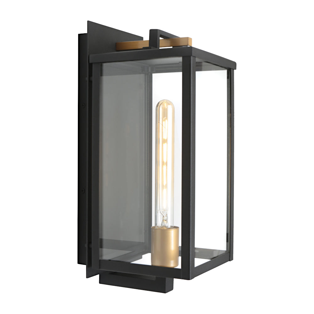 Ludlow 1 Light Exterior Wall Light - Black