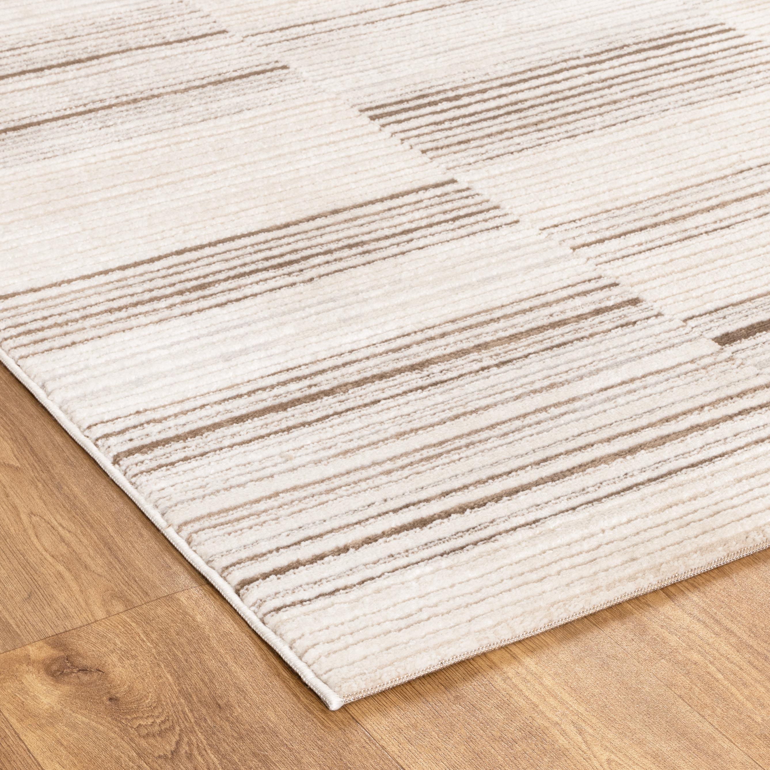 Sieva Lines Beige Brown Rug