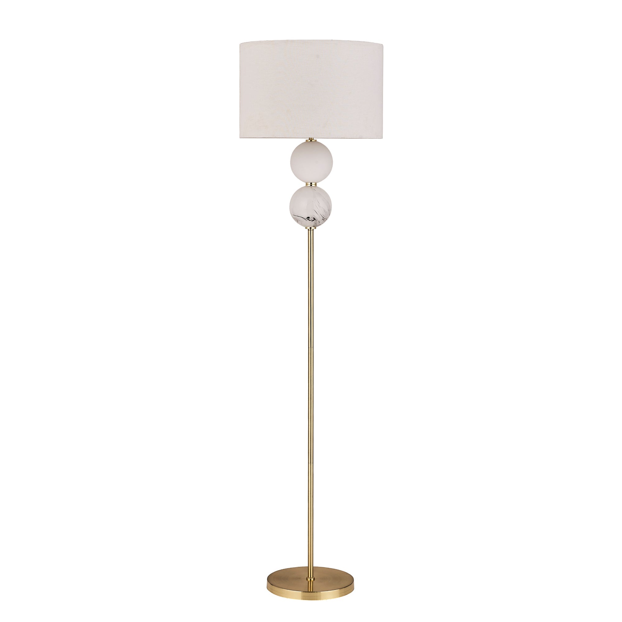Murano Floor Lamp - Brass