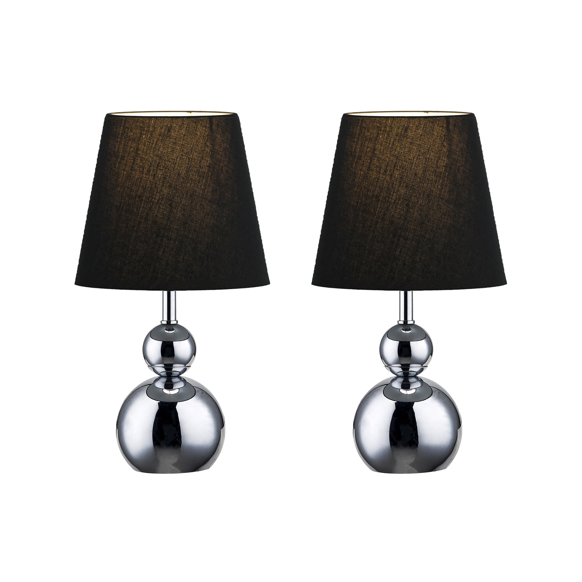 Hulu Touch Table Lamp - Black (Set of 2)