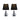 Hulu Touch Table Lamp - Black (Set of 2)