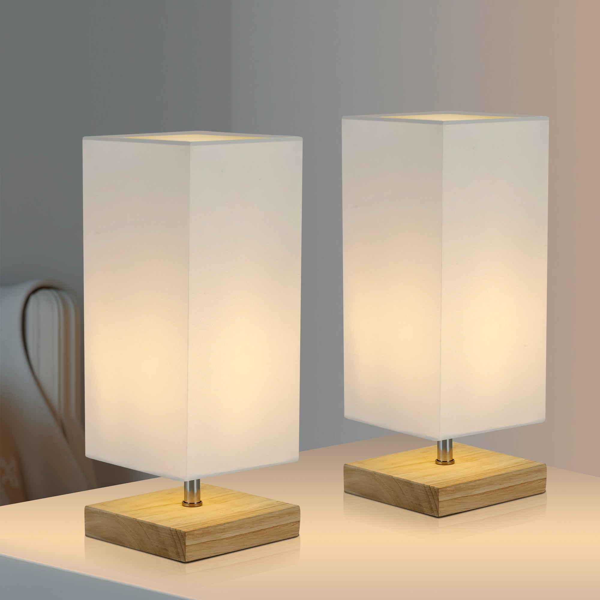 Mano Square Table Lamp (Set of 2)