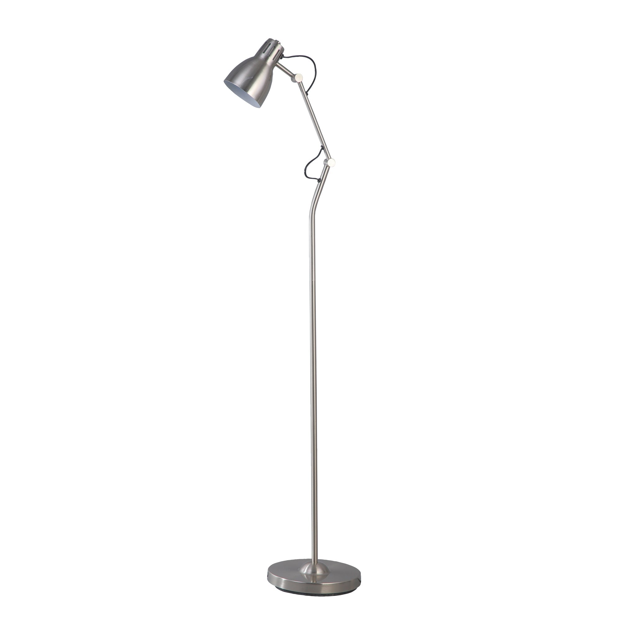 Nord Metal Floor Lamp - Satin Chrome