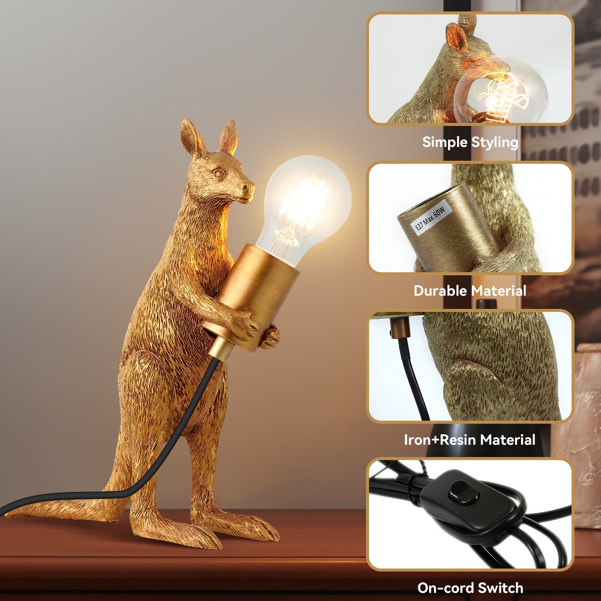 Kangaroo Standing Desk Lamp