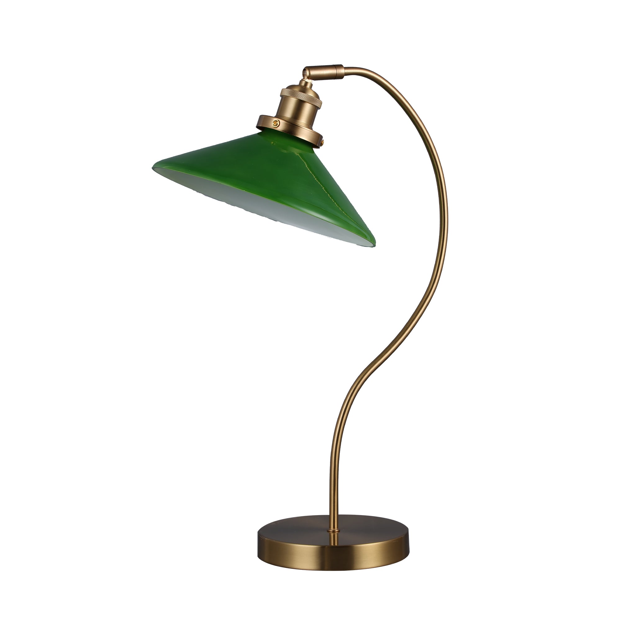 Gemma Glass Table Lamp - Green
