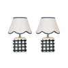 Romy Ceramic Table Lamp Blue - (Set of 2)