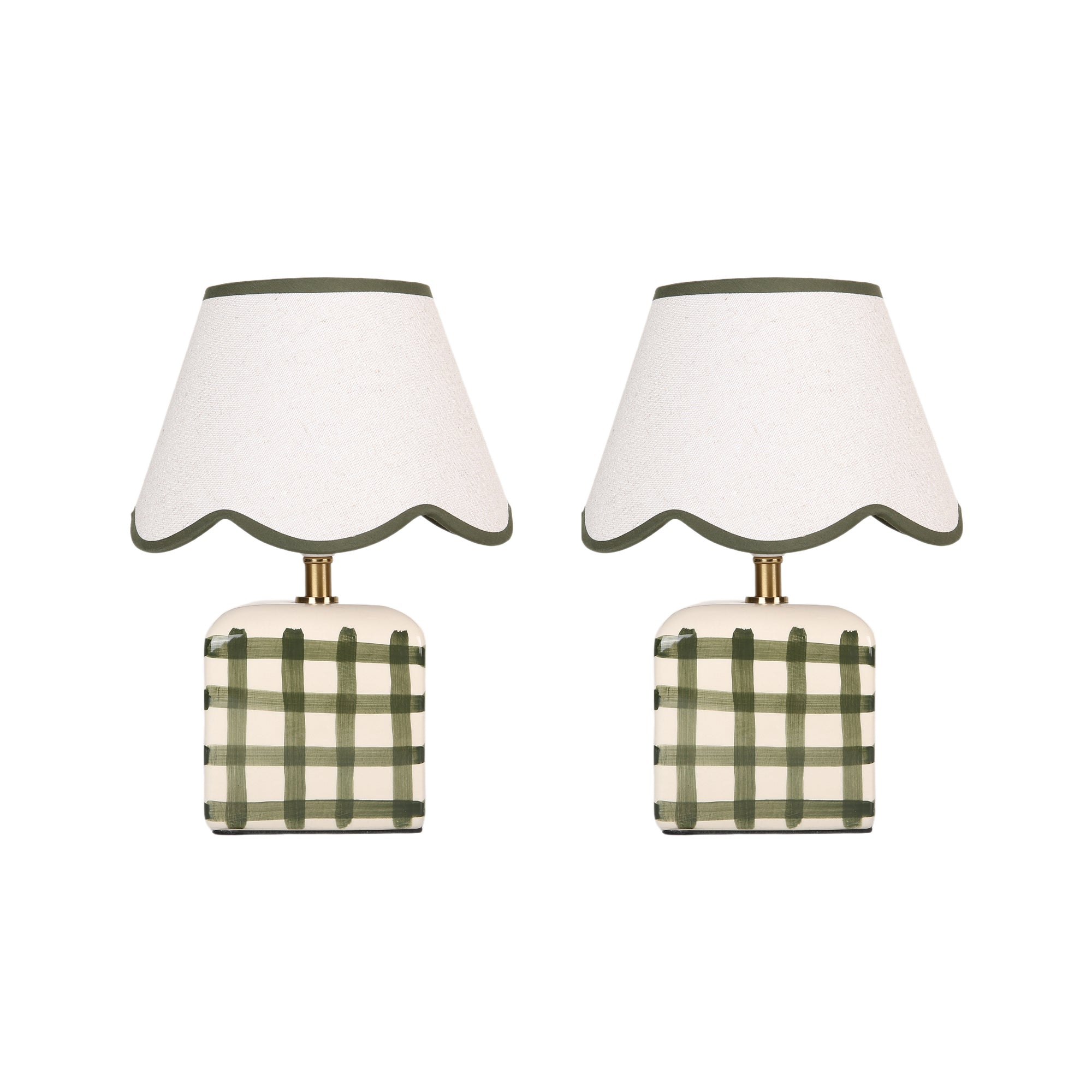 Romy Ceramic Table Lamp Green - (Set of 2)