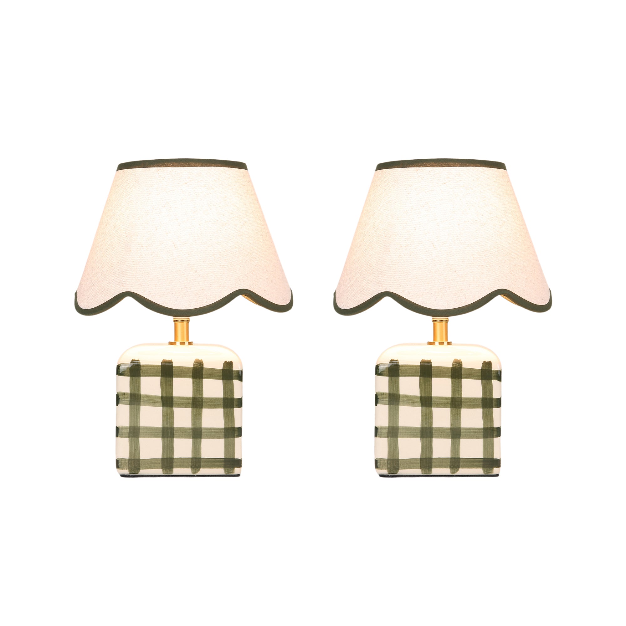 Romy Ceramic Table Lamp Green - (Set of 2)