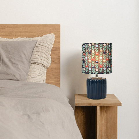 Cyra Ceramic Table Lamp - Blue