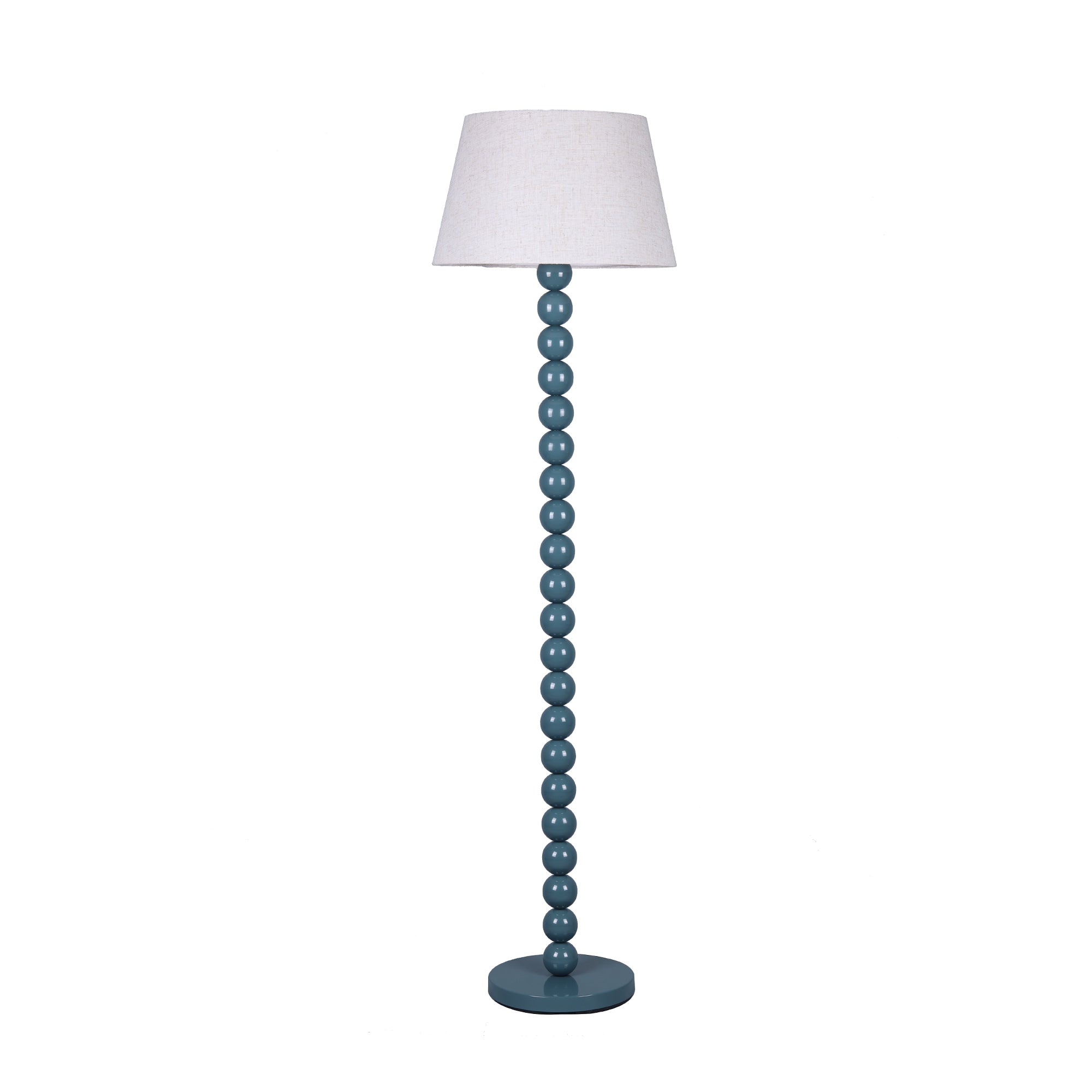 Pearl Orb Floor Lamp - Cyan