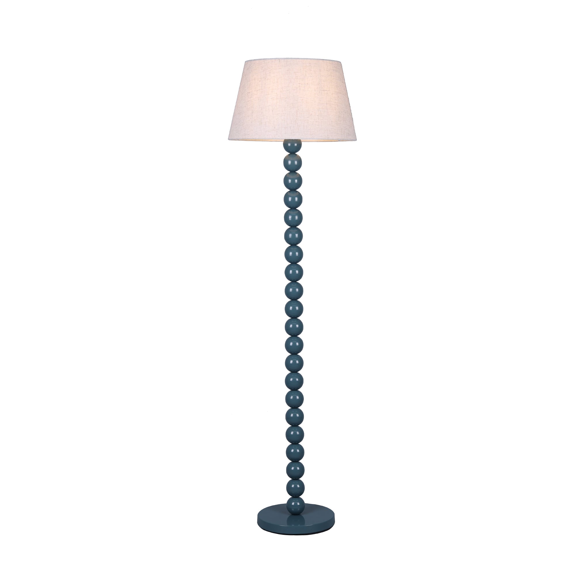 Pearl Orb Floor Lamp - Cyan