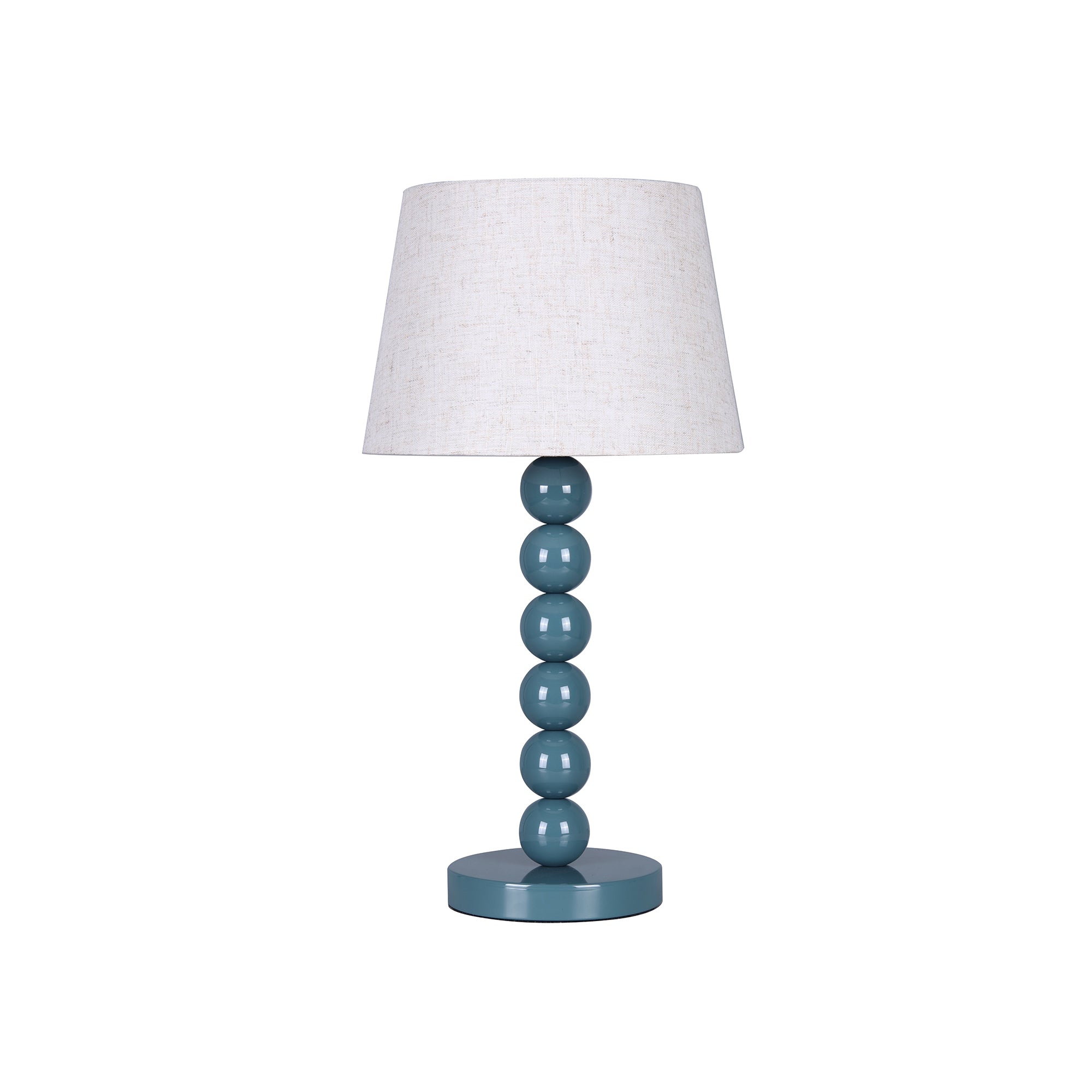 Pearl Orb Table Lamp - Cyan