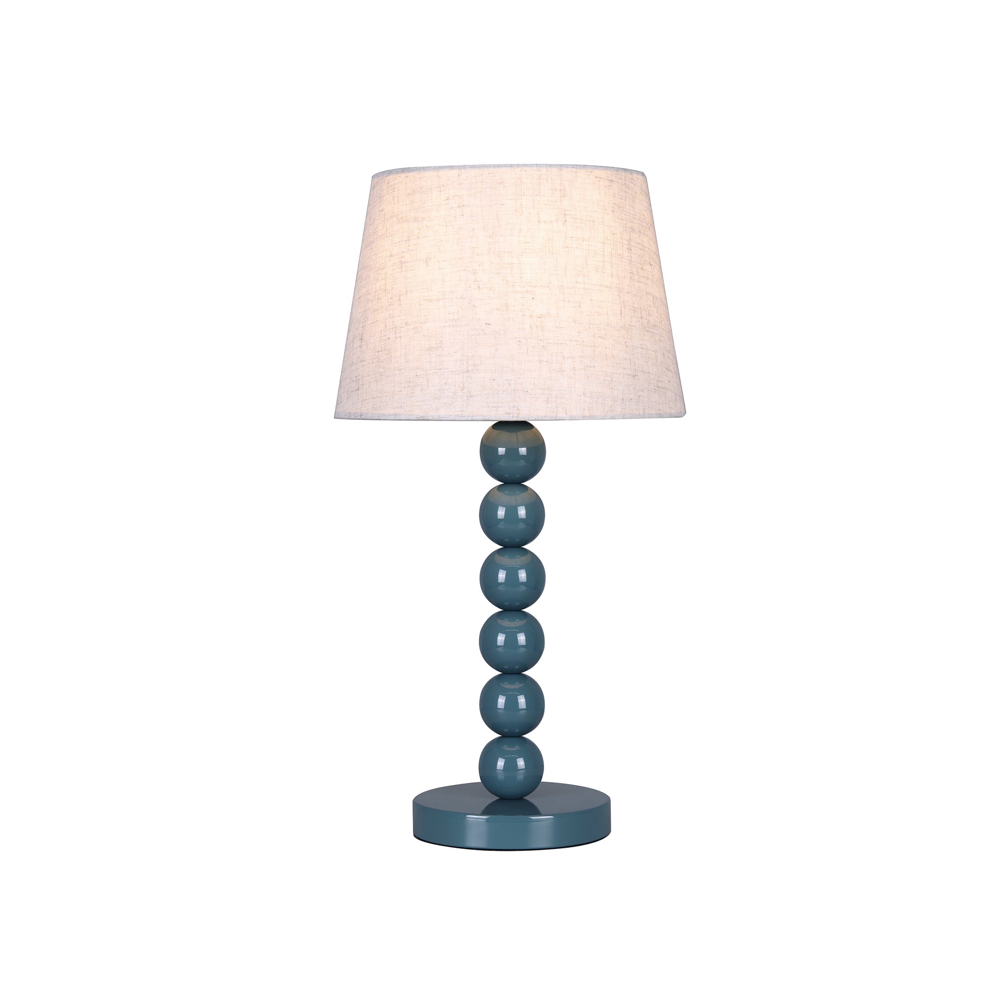 Pearl Orb Table Lamp - Cyan