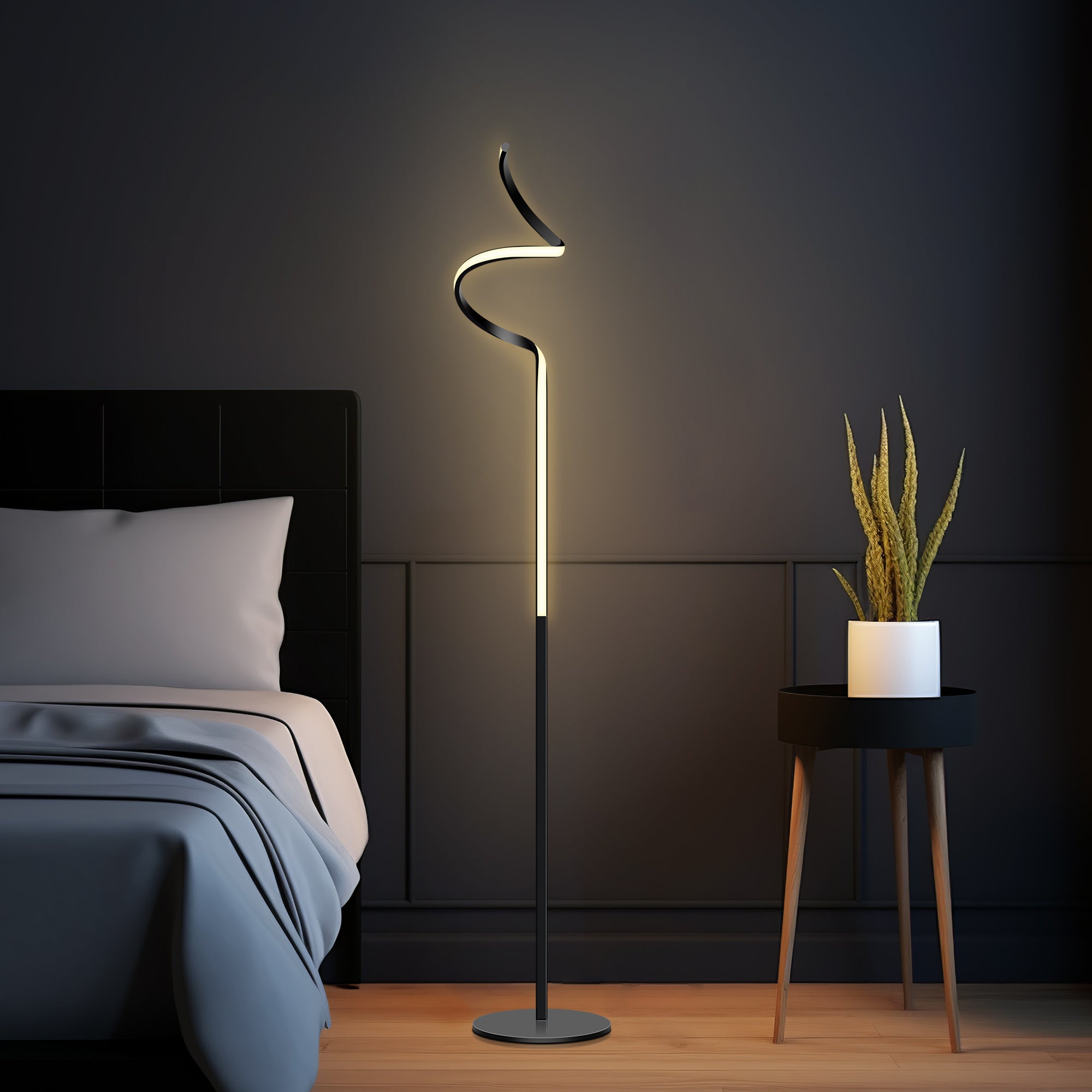 Chipper LED Floor Lamp - Black