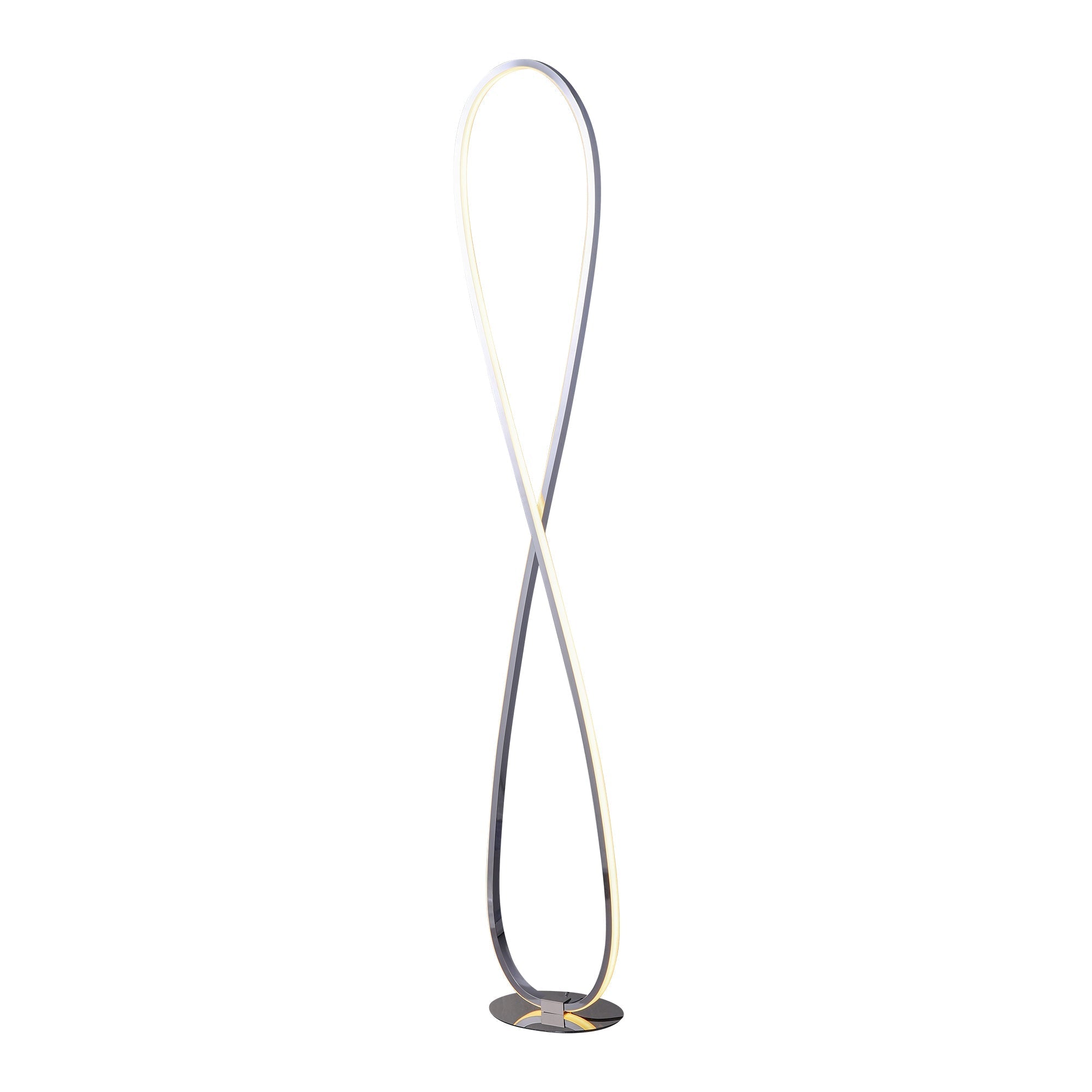 Infinite LED Floor Lamp - Chrome