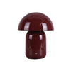 USB Rechargeable Mushroom LED CCT Dimmable Touch Table Lamp - Brick Red