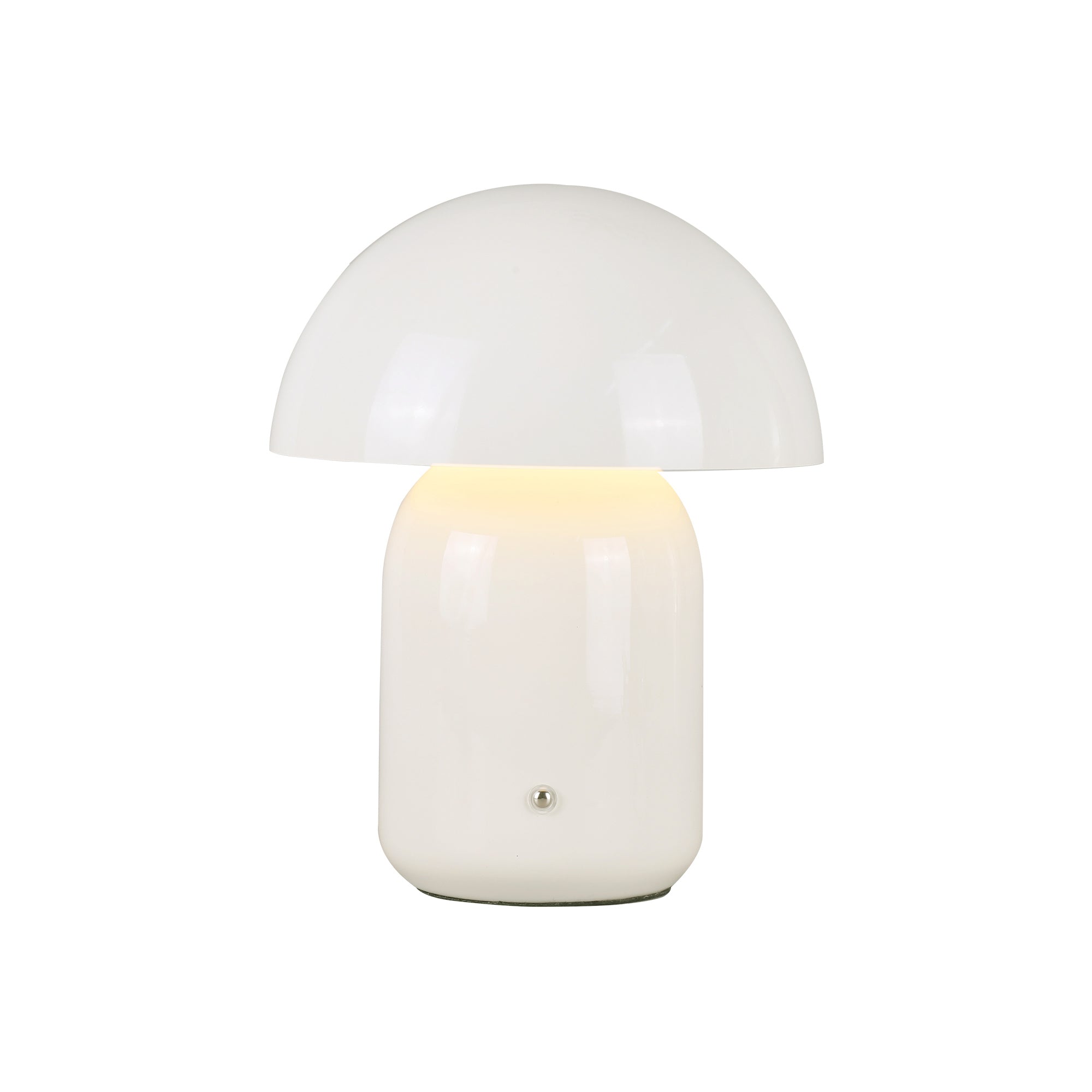 USB Rechargeable Mushroom LED CCT Dimmable Touch Table Lamp - White