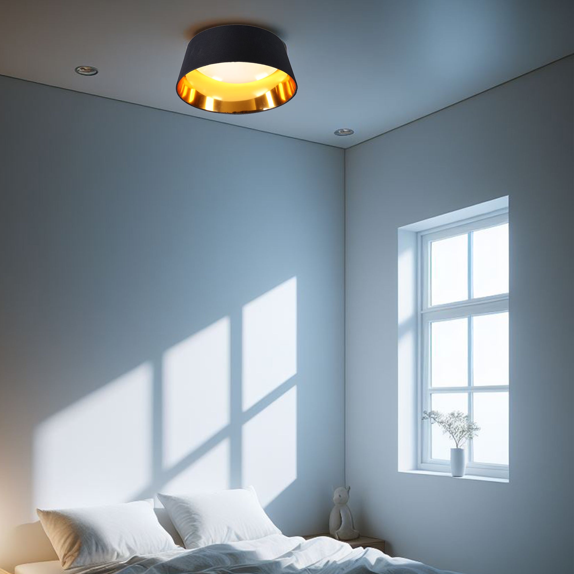 Flushella Ceiling Light - Black