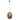 Moravian Glass Oval Pendant Light - Copper