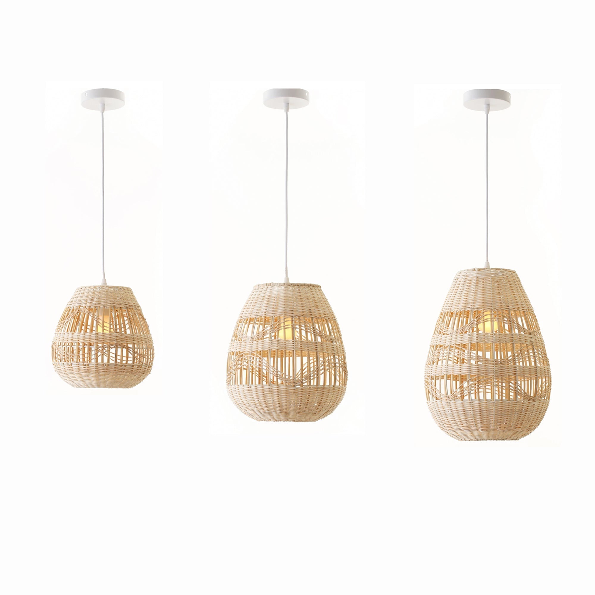 Shiri Rattan Pendant Light - Large