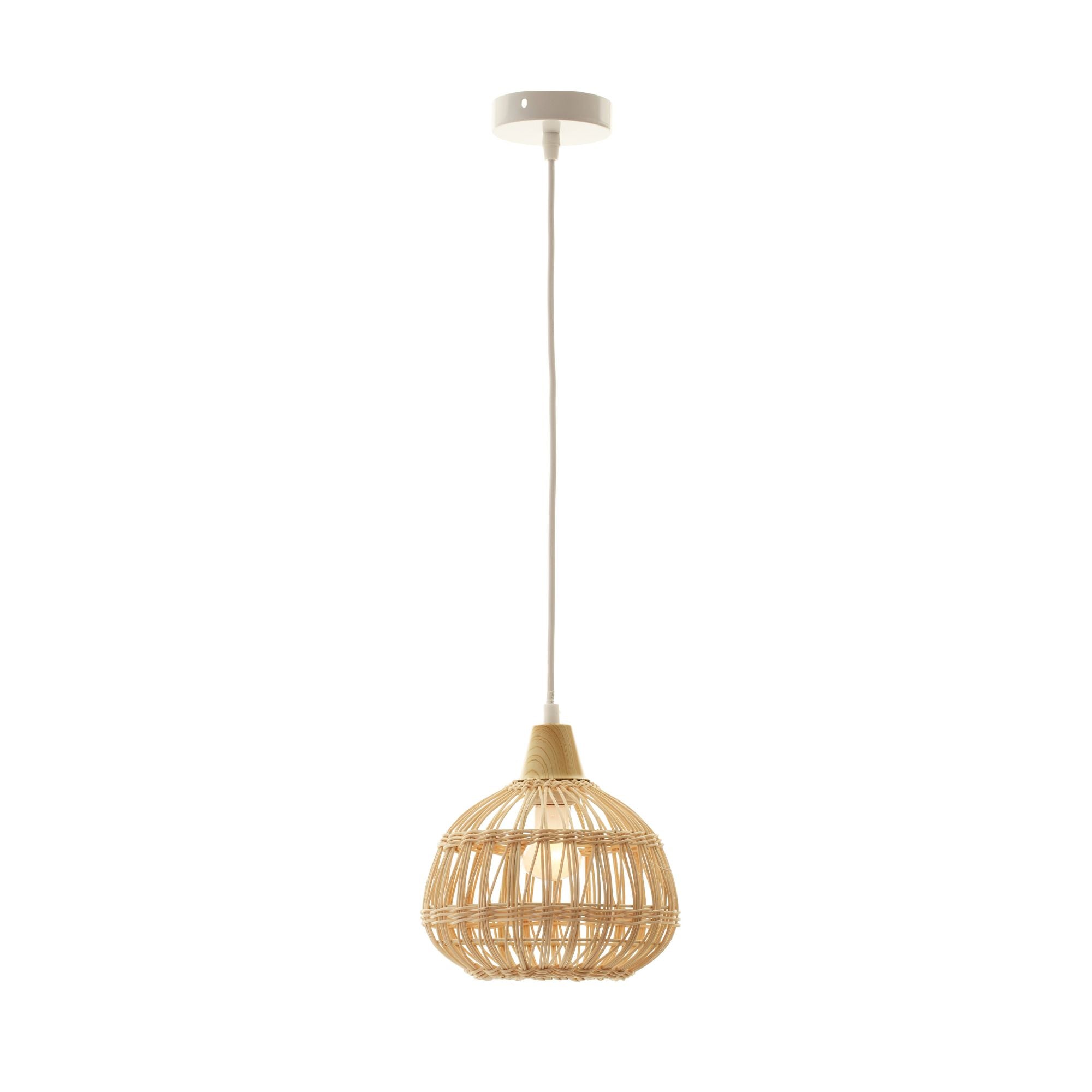 Loom Rattan Pendant Light