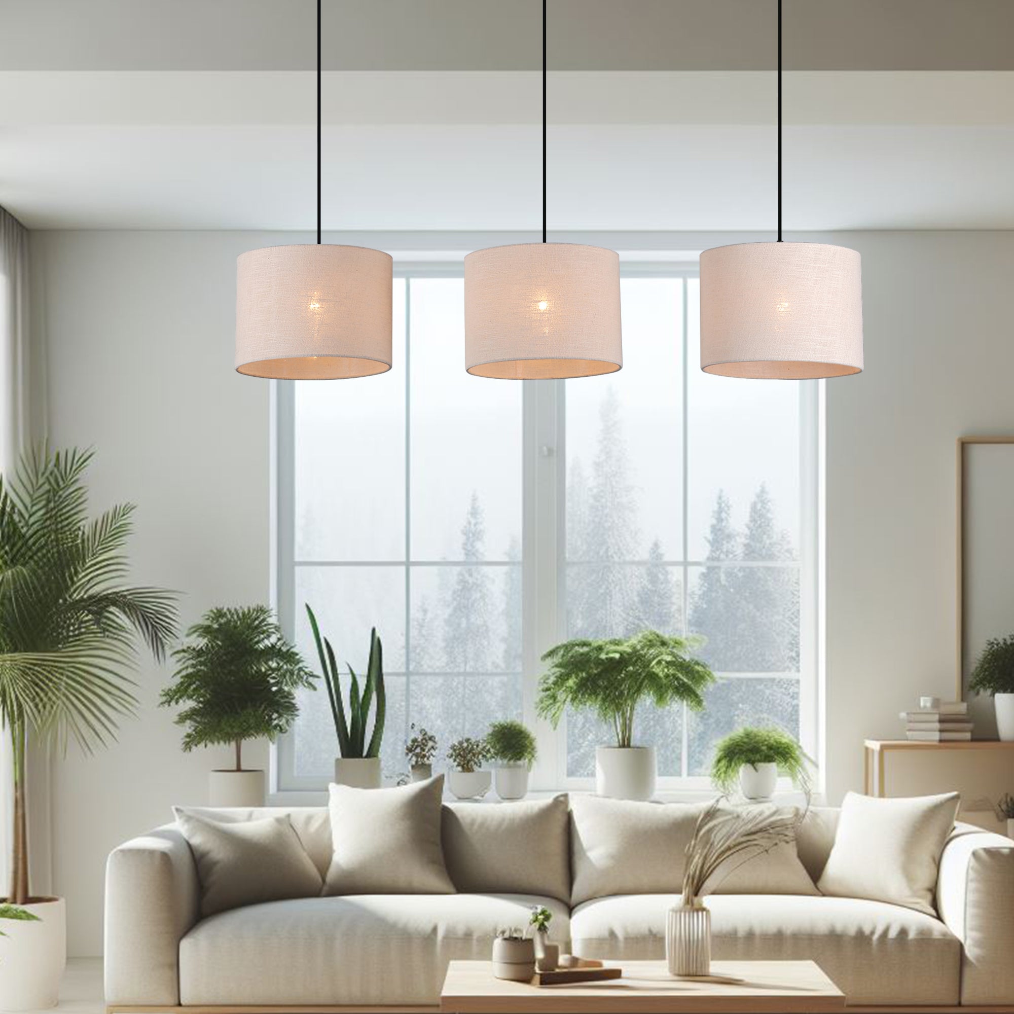 Linea 3 Lights Pendant Light