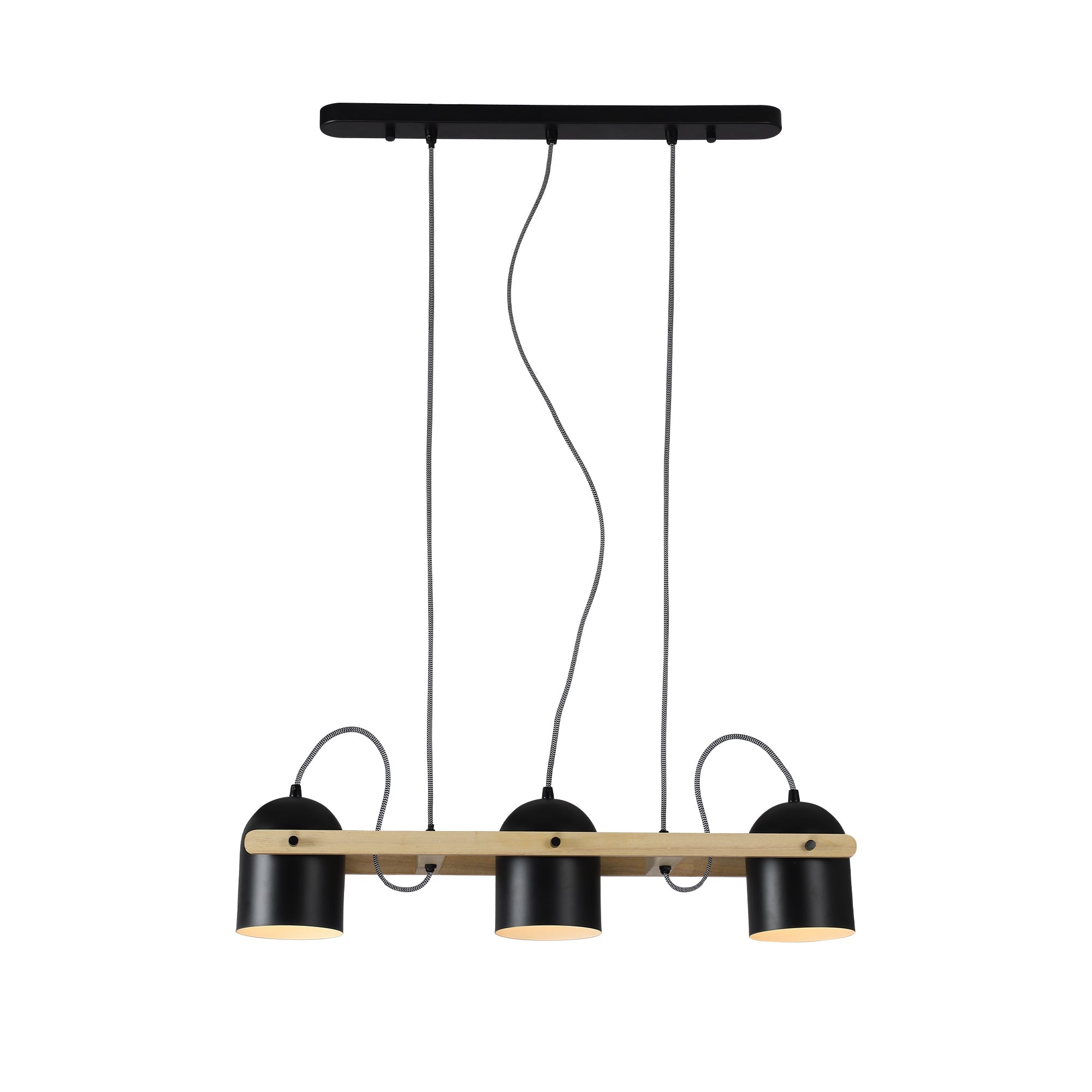 Pivota 3 Lights Pendant Lignt - Black