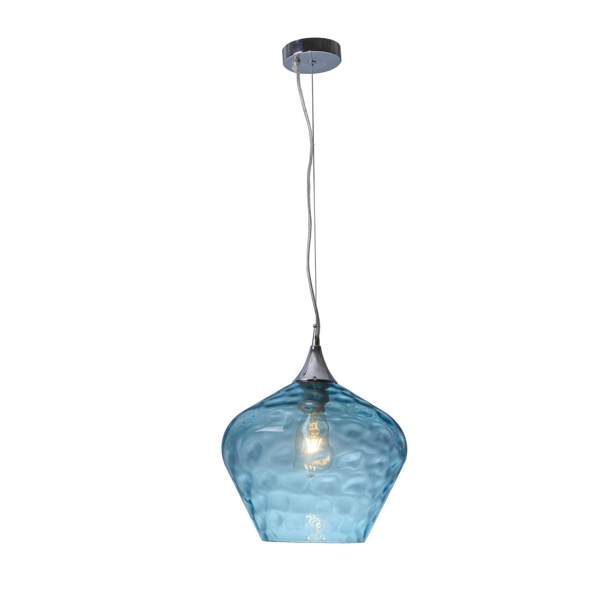 Zyla Glass Pendant Light - Blue