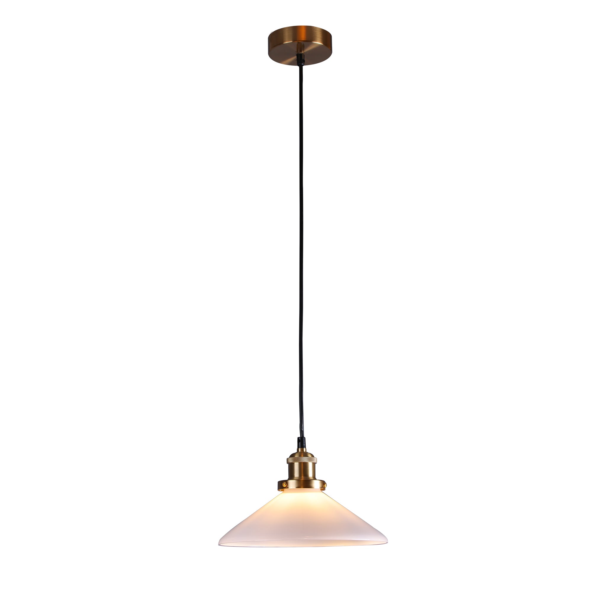 Gemma Glass Pendant Light - White