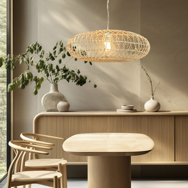 Laurel Rattan Pendant Light Large
