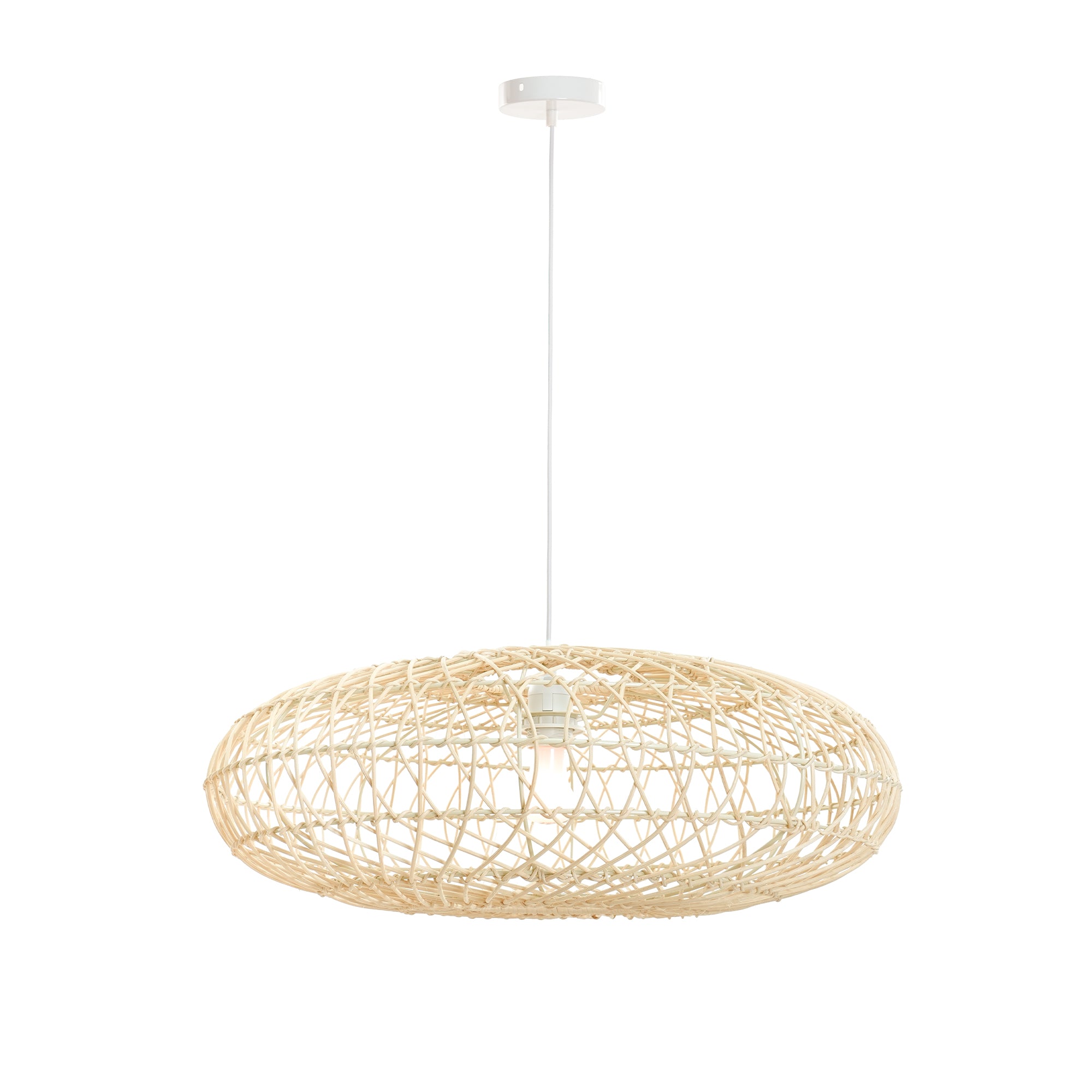 Laurel Rattan Pendant Light Small
