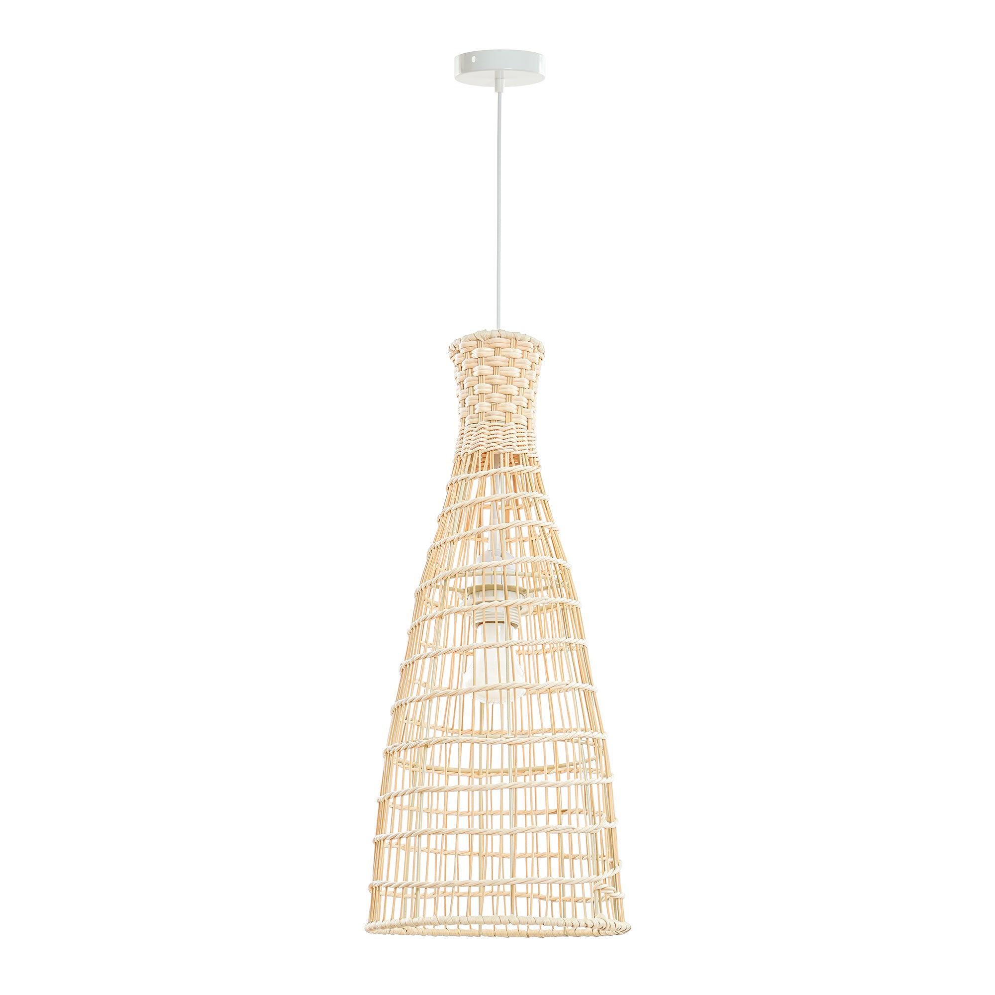 Lilia Rattan Pendant Light Large
