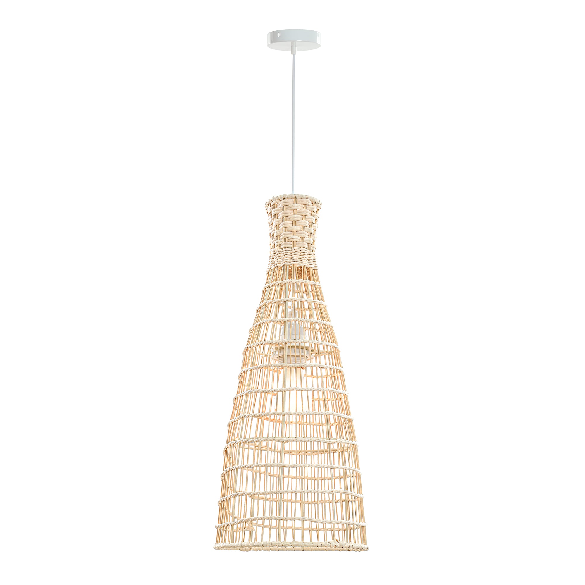 Lilia Rattan Pendant Light Large