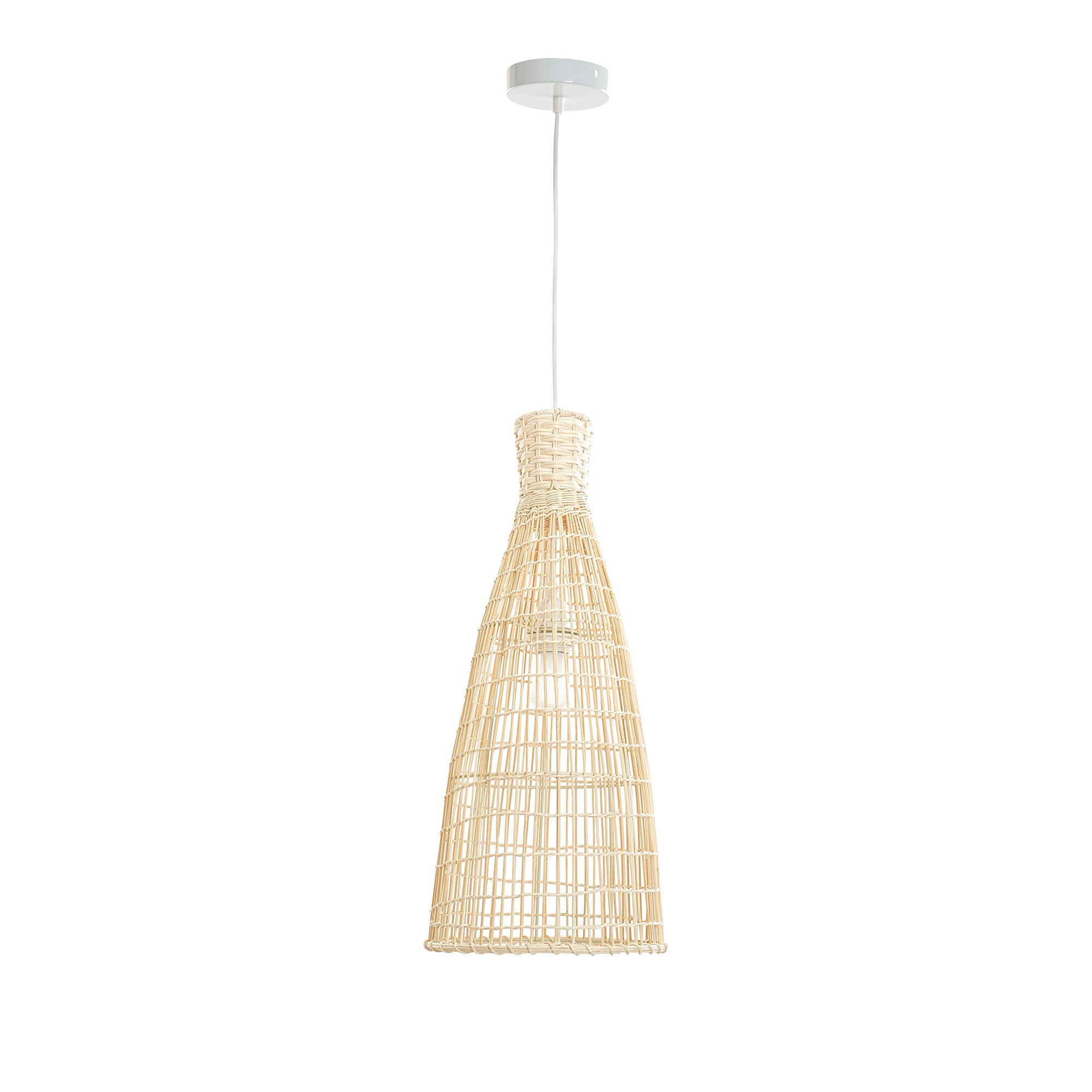 Lilia Rattan Pendant Light Small