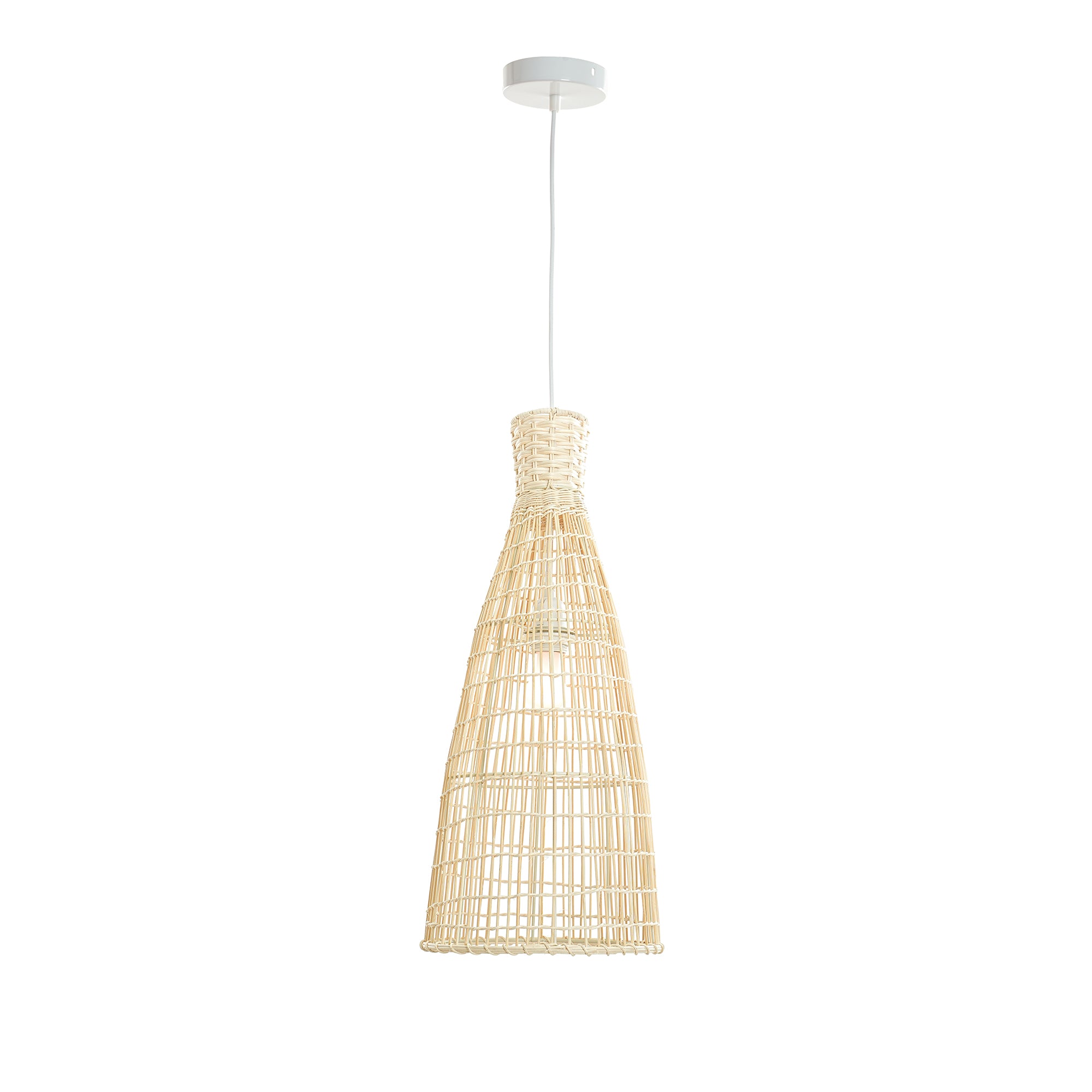 Lilia Rattan Pendant Light Small
