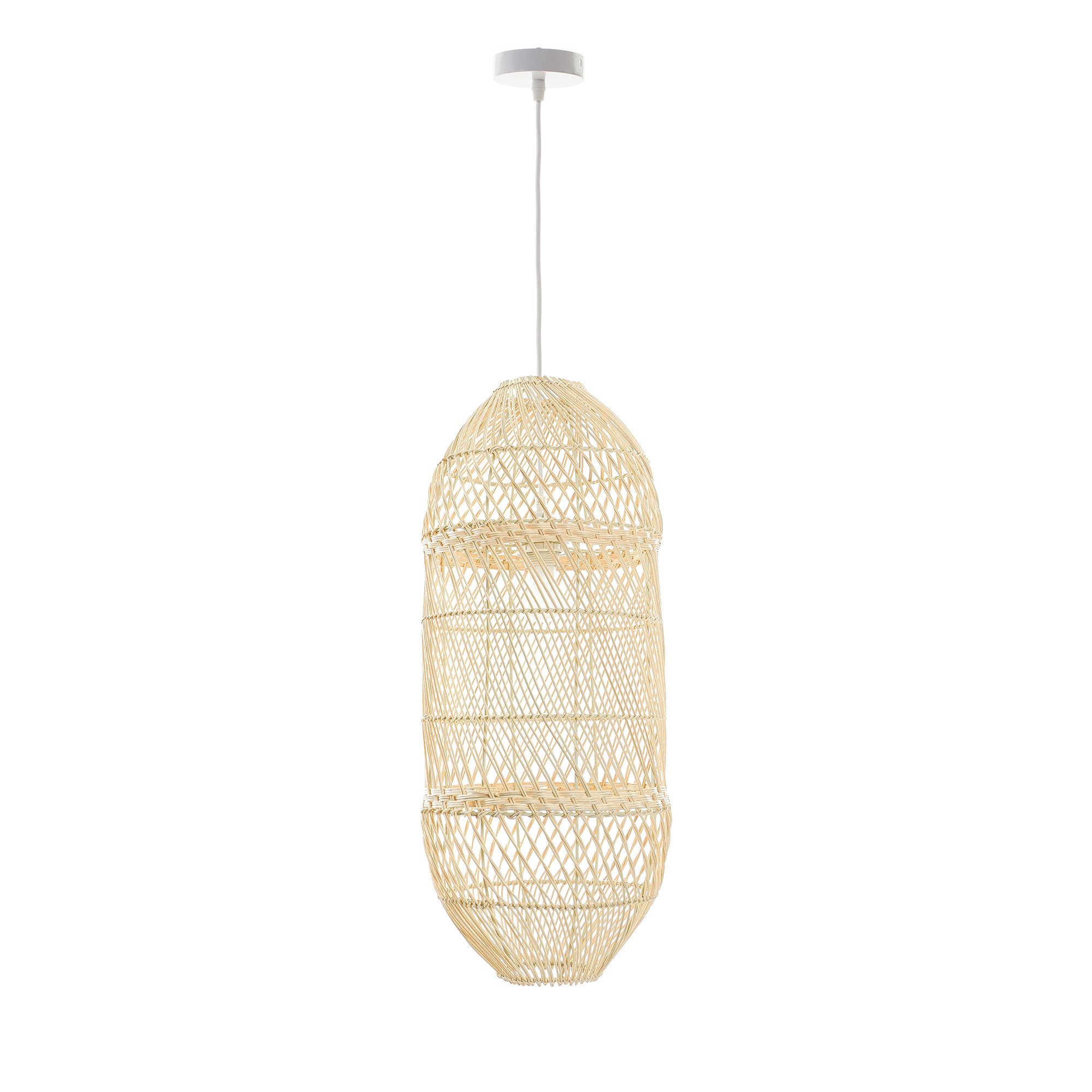 Zinnia Rattan Pendant Light - Large