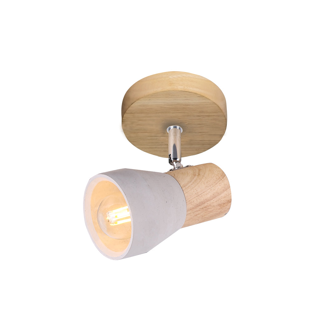 Rosalyn 1 Light Spot Light - Cement